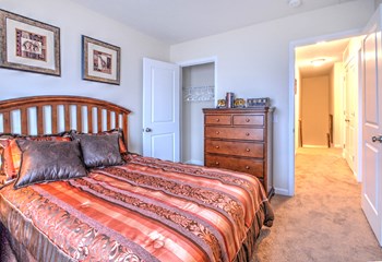 Master Bedroom at Collett Woods Townhouses, New York
